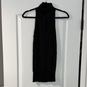 White House Black Market Black Turtleneck Mini Dress